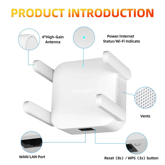 Améliorez votre Connexion Internet avec le Répétiteur Wi-Fi PIX LINK