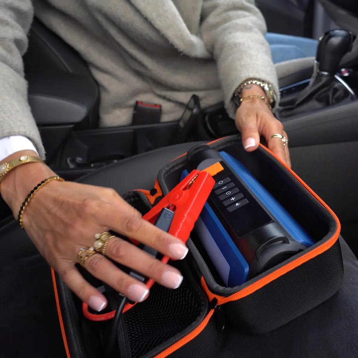 Booster de Batterie de voiture avec compresseur 