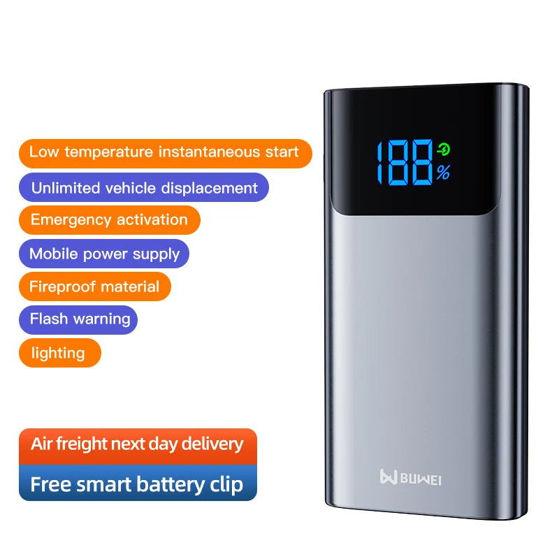 Booster de Batterie de Voiture Multifonctionnel – 12400mAh
