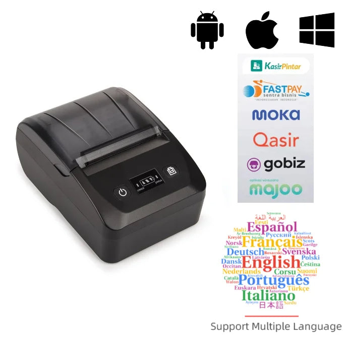 Mini Imprimante Thermique Portable Batterie lithium intégrer BBT-581