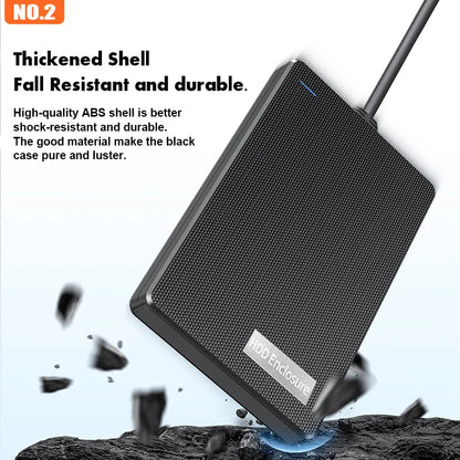 Boîtier de disque dur USB 2.5 pouces disque avec de câble intégré