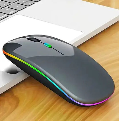 Souris rechargeable, Bluetooth et USB, PC, Tablette et Ordinateur