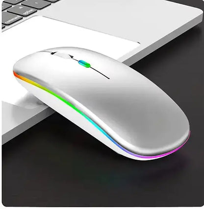 Souris rechargeable, Bluetooth et USB, PC, Tablette et Ordinateur