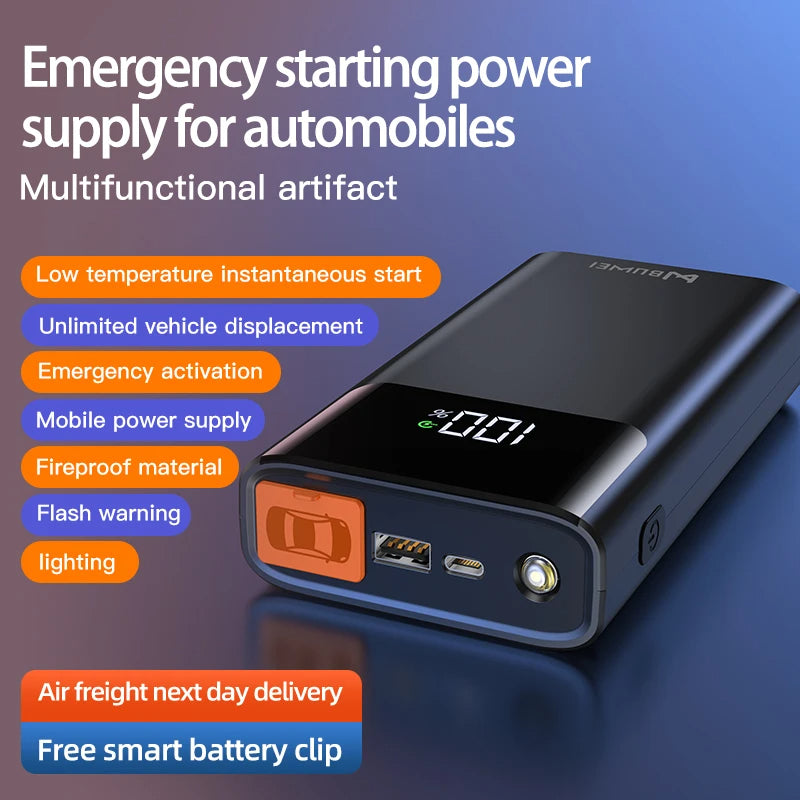 Booster de Batterie de Voiture Multifonctionnel – 12400mAh