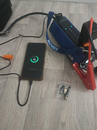 Booster de Batterie, Compresseur Gonfleur de Pneu, et Lampe LED