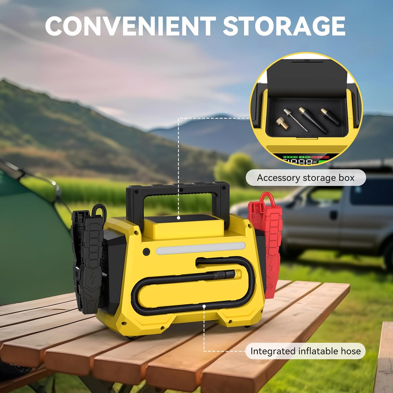 Booster de batterie voiture Yusman – Puissant et Multifonction pour véhicules légers et lourds - Bamako Gadgets