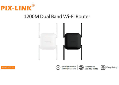 Extendeur, Amplificateur du Signal WI-FI PIX LINK double bande 1200Mgb/s