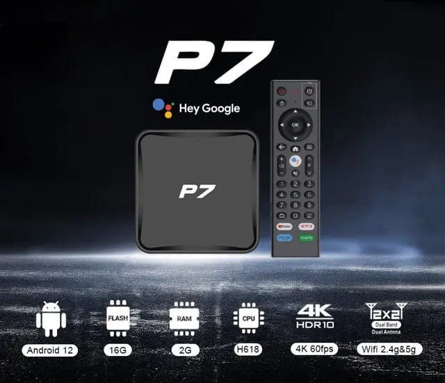 Android TV Box P7, rendre la Télé Smart avec application
