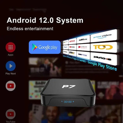 Android TV Box P7, rendre la Télé Smart avec application