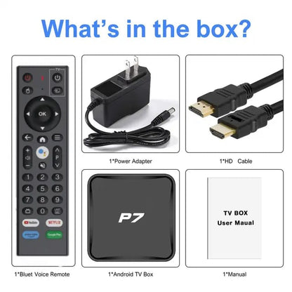 Android TV Box P7, rendre la Télé Smart avec application