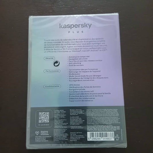 Antivirus Kaspersky Plus 3 Poste une année
