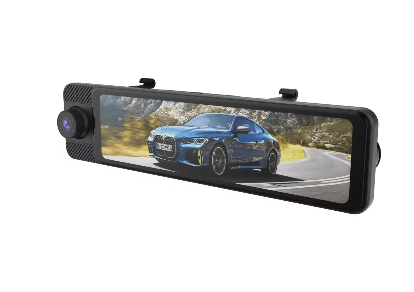 Rétroviseur intelligent 4K avec CarPlay, AirPlay &amp; Chromecast – Écran Tactile Full HD