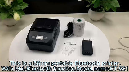 Mini Imprimante Thermique Portable Batterie lithium intégrer BBT-581